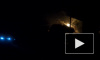 Появилось видео ночного пожара автомобился в Омске