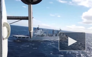 Боевые корабли России и Китая провели артиллерийские стрельбы на учениях "Восток-2022"