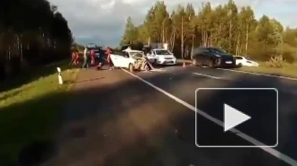 Видео: страшная авария на трассе "Кола" в понедельник, 13 августа