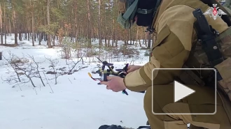 Минобороны показало кадры боевого применения FPV дронов-камикадзе "Бумеранг"