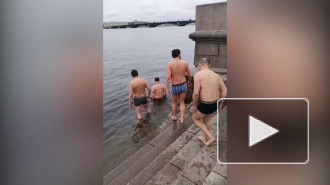 В Петербурге вновь заметили "Невских моржей"