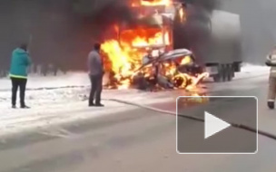 Видео: В Пермском крае в ДТП с КАМАЗом заживо сгорел 23-летний парень