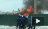 Появилось видео загадочного пожара в Барнауле