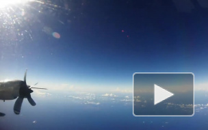 Появилось видео, как самолет пролетел сквозь ураган "Ирма"