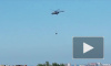 Видео: в Махачкале крупный пожар снова тушили с вертолета