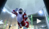 Дед Мороз повеселился в аэротрубе FlyStation