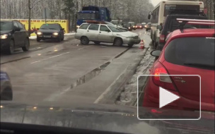 В Ленобласти Lada не разъехалась с иномаркой