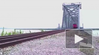 В Россию прибыл из Китая первый грузовой состав по железнодорожному мосту через Амур