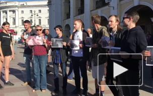 Видео: в Петербурге стартовала акция против "полицейского произвола"