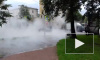В Петербурге из-под земли забил фонтан кипятка