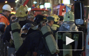 По факту гибели людей при пожаре в центре Петербурга возбуждено уголовное дело
