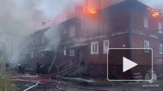В Архангельске огнеборцы локализовали пожар в жилом доме