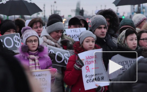На Марсовом поле митинговали "валютные ипотечники"