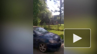 В Горелово загорелся заброшеный садик