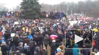 Видео: сторонники Навального двинулись в сторону Зимнего