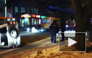 Появилось видео аварии с автомобилем полиции в Благовещенске