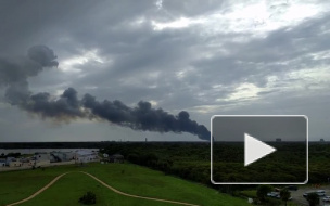 Запуск Falcon 9 компании SpaceX на мысе Канаверал закончился взрывом