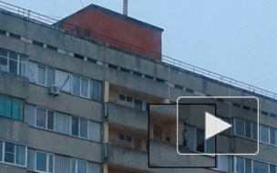 Леденящая кровь фотография: ребенок разгуливал по карнизу на 15 этаже