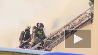 Ночью в Пушкине горело здание НИИ, пожар тушили почти два часа