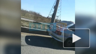 Видео: на съезде с КАД столкнулись пять машин 