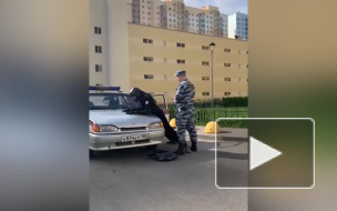 На видео попало задержание страйкболиста, который пытался пройти в школу с оружием