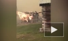 Огонь лесных пожаров перекинулся на постройки в селе Бяс-Кюель в Якутии