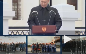 Путин участвует в церемонии открытия участка трассы М-12 в Нижегородской области