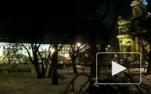 Кортеж Путина забибикали в Петербурге 19.01.12 