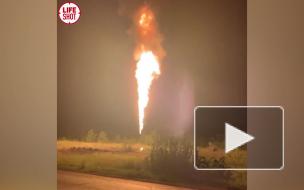 Огонь из газопровода стал причиной эвакуации российского села