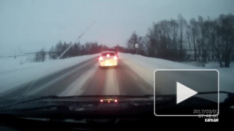 Страшная авария в Башкирии, унесшая жизнь женщины, попала на видео 