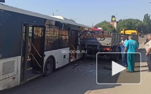 В ДТП с пассажирским автобусом в Липецке пострадали шесть человек