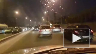 Видео: на Витебском проспекте произошло ДТП с семью автомобилями