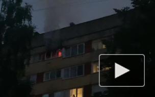 Ночью на улице Жени Егоровой тушили пожар