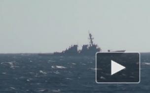 МИД РФ выразил решительный протест после захода эсминца США в российские воды