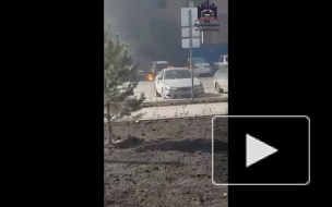 В Красноярске дотла выгорели три машины