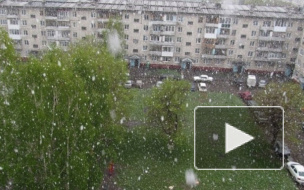 В Башкирии в первый день лета выпал снег