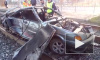 Видео из Казани: Пьяный водитель вылетел на трамвайные пути и перевернулся