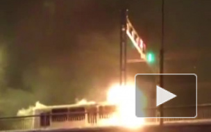 Костромичей напугало видео горящего пассажирского автобуса на мосту