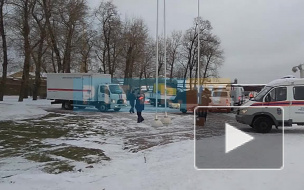 У Петропавловской крепости прошел смотр спасательной техники