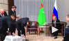 Путину президент Туркменистана подарил щенка породы алабай