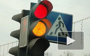 На Васильевском острове светофоры сломались из-за дождей