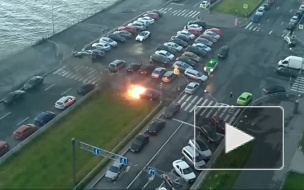 На Маршала Казакова утром сгорел автомобиль