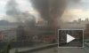 На Митрофаньевке горит склад с пластиковыми трубами, пожар тушат 64 человек
