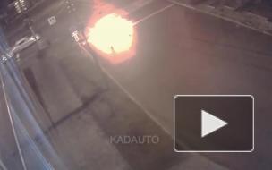 В центре Калининграда пассажир погиб в загоревшемся автомобиле