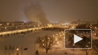 Появилось впечатляющее видео фонтана воды в Яблоневом саду на Белградской улице