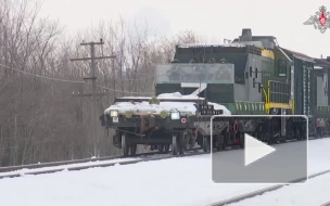 Российские военные задействовали бронепоезд "Волга" для разминирования железной дороги в зоне СВО