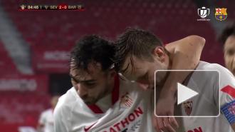 "Севилья" обыграла "Барселону" в 900-м матче Месси